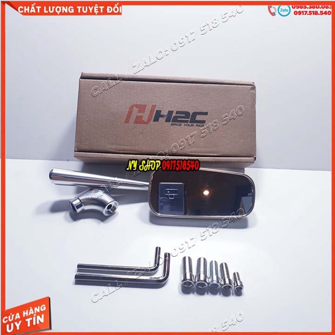 GƯƠNG CHIẾU HẬU H2C CHÍNH HÃNG ĐỦ ỐC VÀ LỤC GIÁC ( GIÁ 1 CHIẾC) Ảnh thật Sp