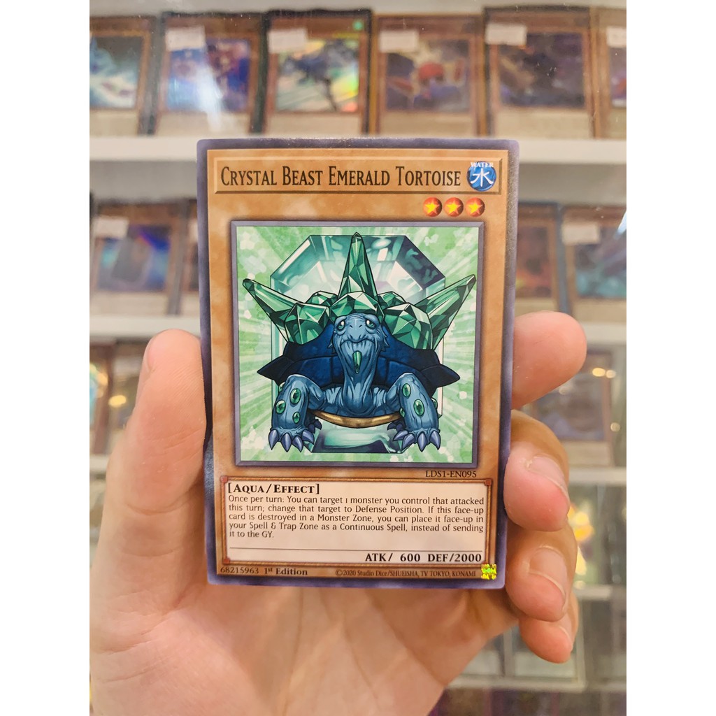 Thẻ Bài Lẻ YugiOh! Mã LDS1-EN095 - Crystal Beast Emerald Tortoise - Common - 1st Edition