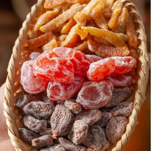 MIX 3 LOẠI TRẦN BÌ XÍ MUỘI ÔMAI ĐÀO CHUA NGỌT SIÊU NGON 500gr