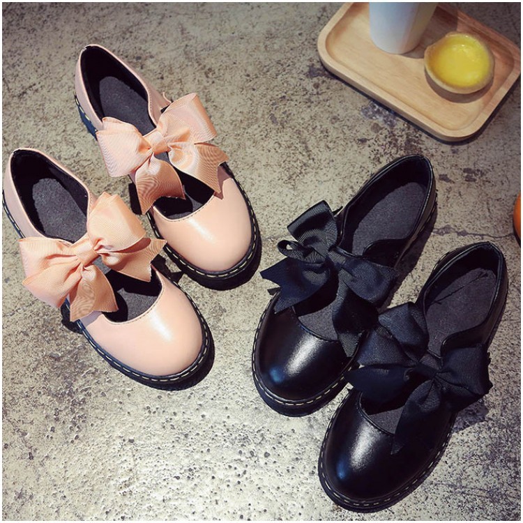 giày lolita gắn nơ