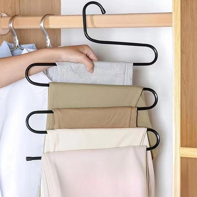Móc Inox Treo Quần Nhiều Tầng Đa Năng Màu Sắc Ngẫu Nhiên