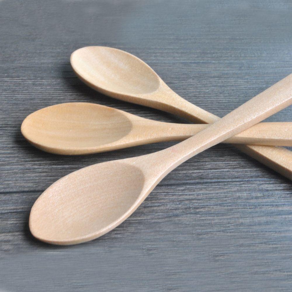 YIYU Set 6 Muỗng Gỗ Khuấy Cà Phê Mới