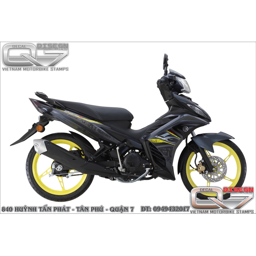 TEM RỜI EXCITER 2011 LC MAY LAY XÁM ĐEN