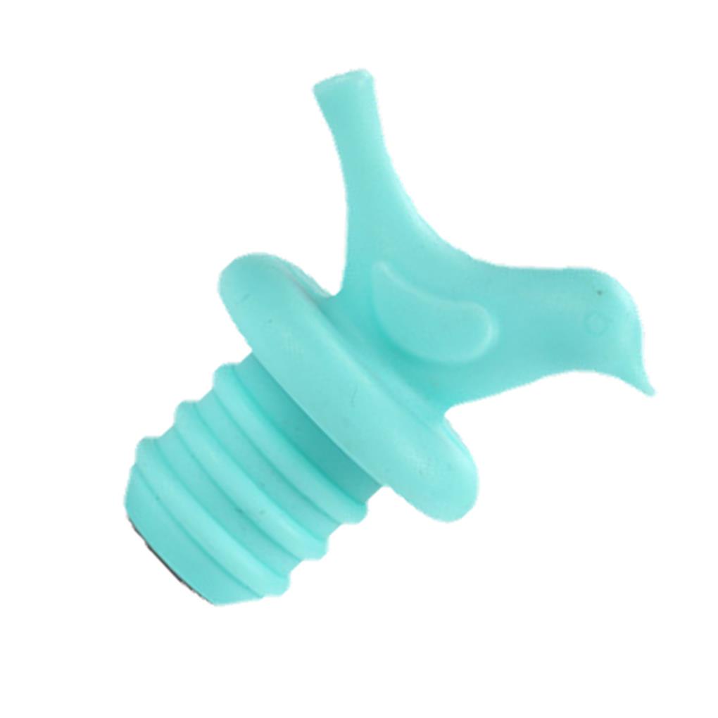 Bộ Nút Đậy Chai Rượu Vang Bằng Silicone Hình Động Vật Hoạt Hình