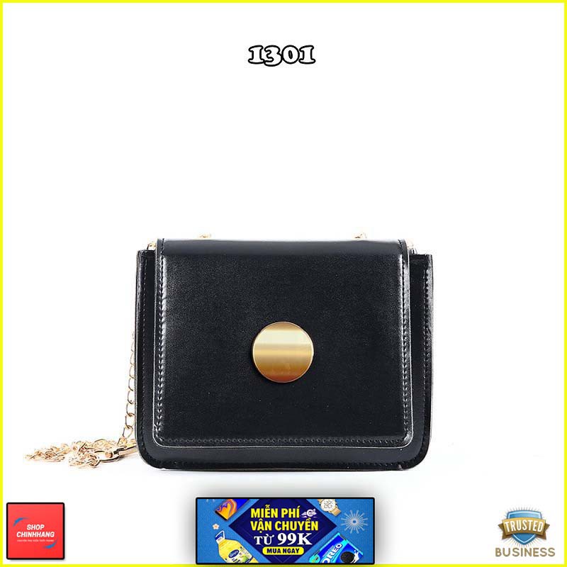 Túi đeo chéo thời trang✨FREESHIP✨túi  nữ mini form vuông khóa tròn nhiều màu SH1301