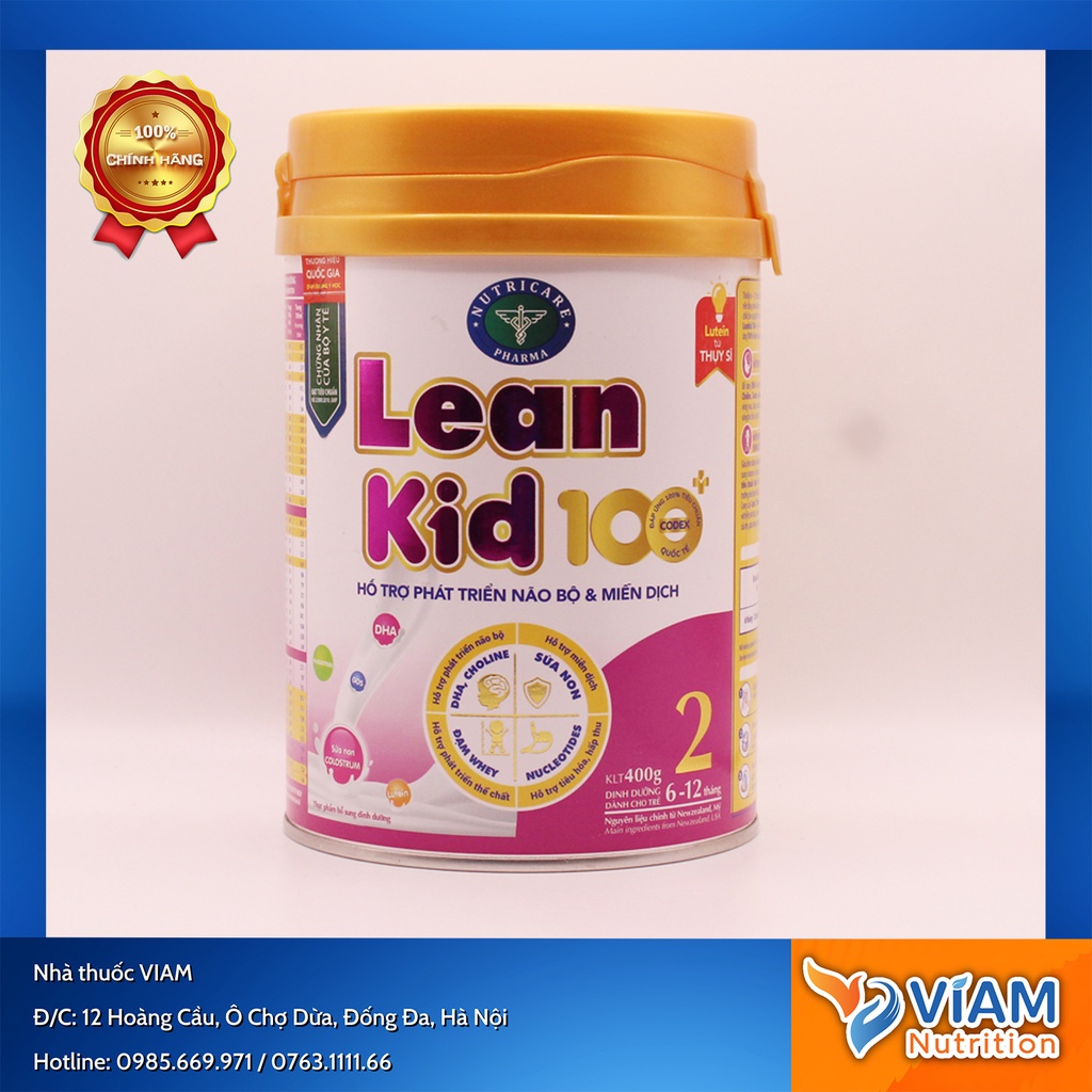 Sữa Lean Kid 100+ số 2 - 400g (từ 6-12 tháng)
