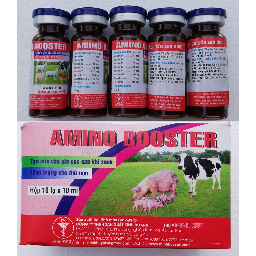 1 lọ AMINO BOOSTER Chuyên dùng cho gia súc, chó, mèo