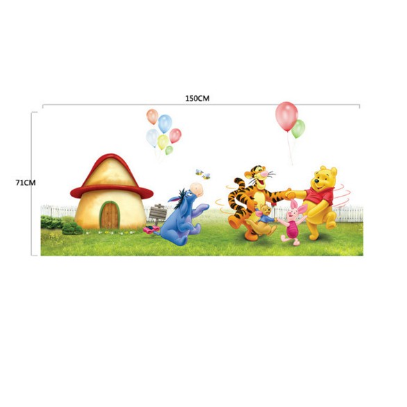 Decal trang trí hình thú vui nhộn