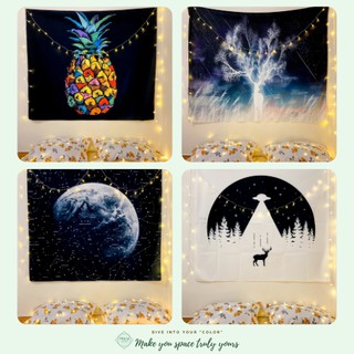 [SẴN-KÈM QUÀ] Vải treo tường Decor sống ảo, decor phòng ngủ siêu HOT, TẶNG KÈM bộ móc treo