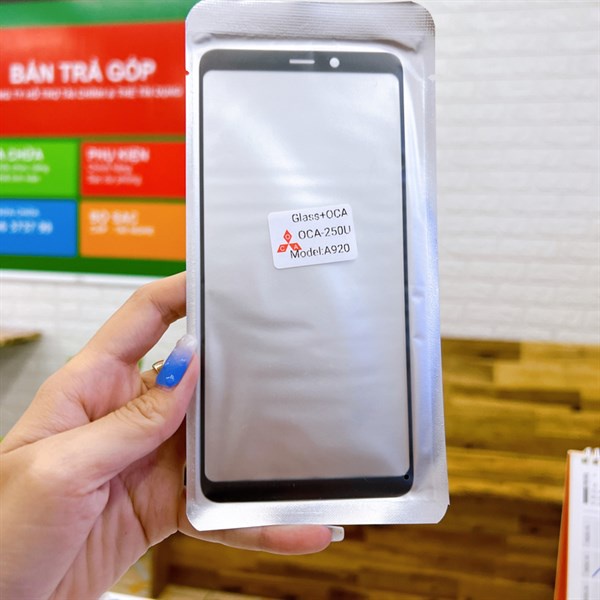 Kính ép / mặt kính ép có keo OCA Samsung A9( 2018) / A920F chất lượng , giá tốt