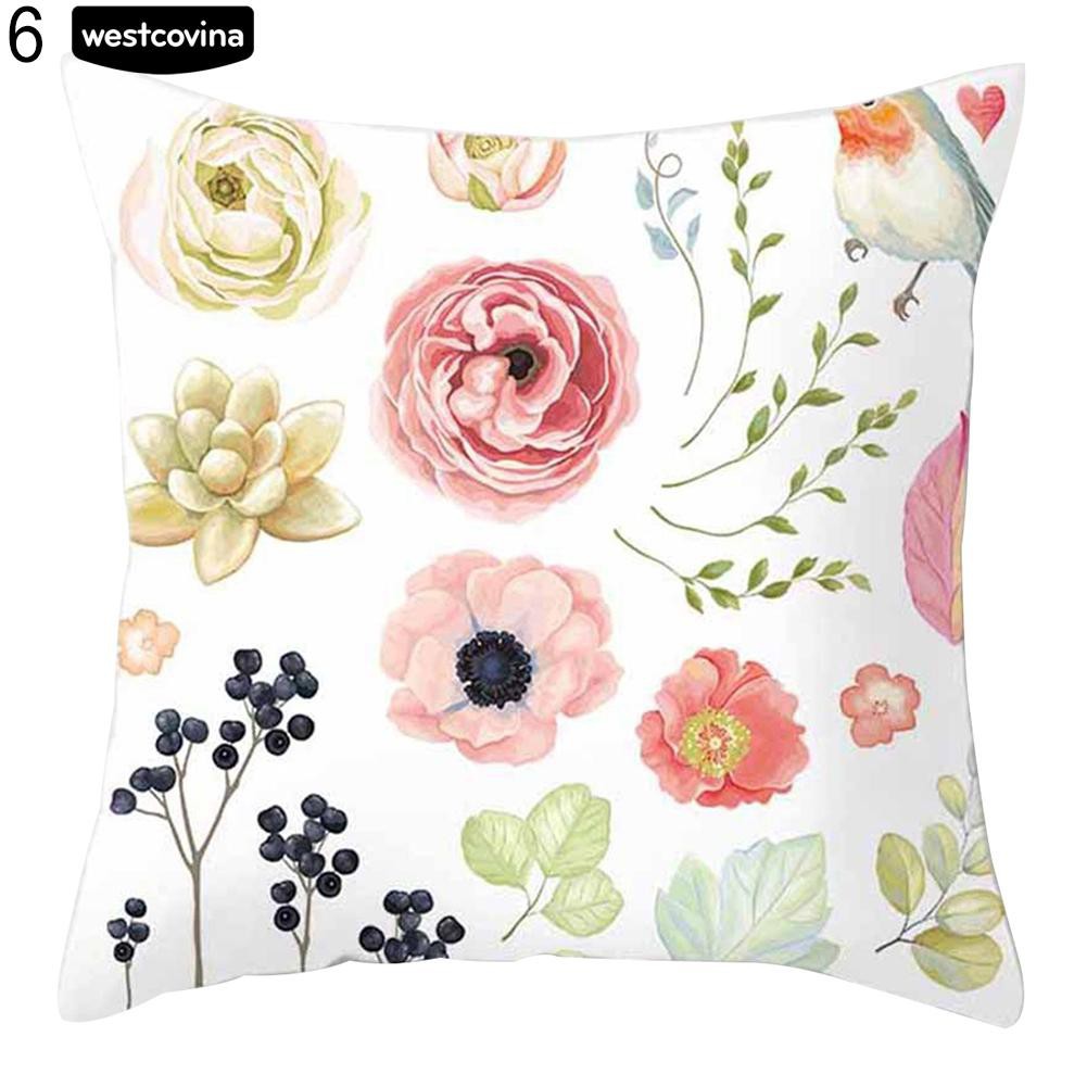 Áo gối vuông hình hoa