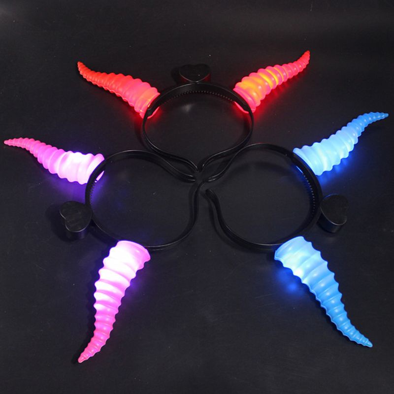 Băng Đô Cài Tóc Hình Sừng Hươu Có Đèn LED Phát Sáng Độc Đáo