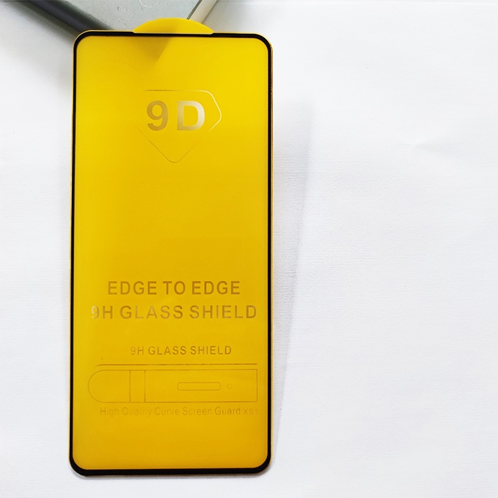Kính Cường Lực Xiaomi Redmi Note 9S 9D Full Keo Full Màn - Miếng Dán Màn HÌnh Cao Cấp - Viền Đen