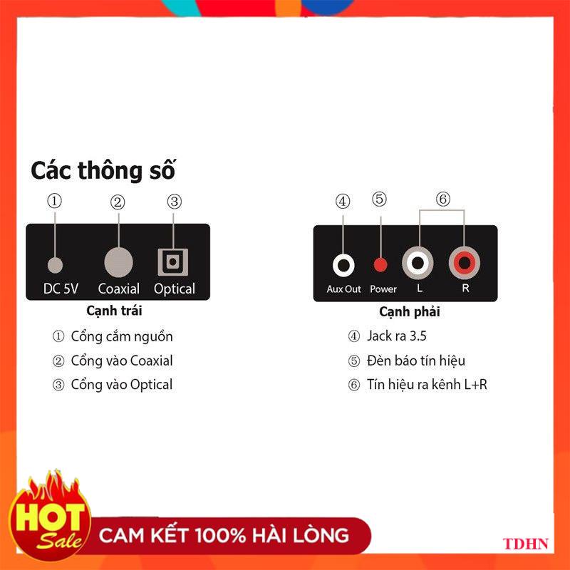 [Hãng] Bộ chuyển đổi tín hiệu âm thanh từ Optical sang AV KIWI - KA03
