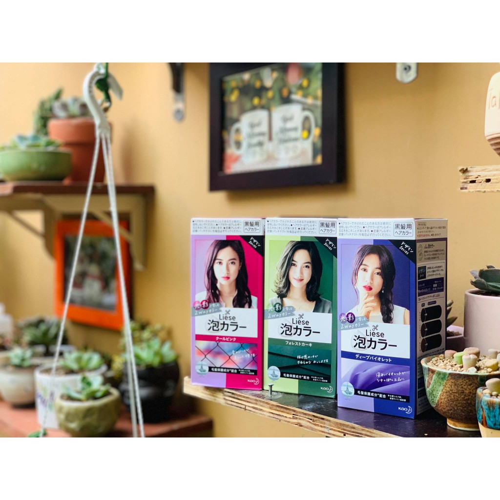 Thuốc nhuộm tóc Liese mẫu mới 2020 (Cool Pink, Deep Violet và Forest khaki) và nhiều màu khác (20 màu) | BigBuy360 - bigbuy360.vn