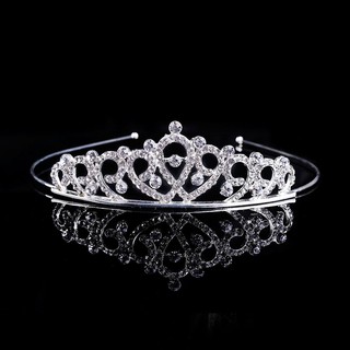  Vương miện đính pha lê trái tim