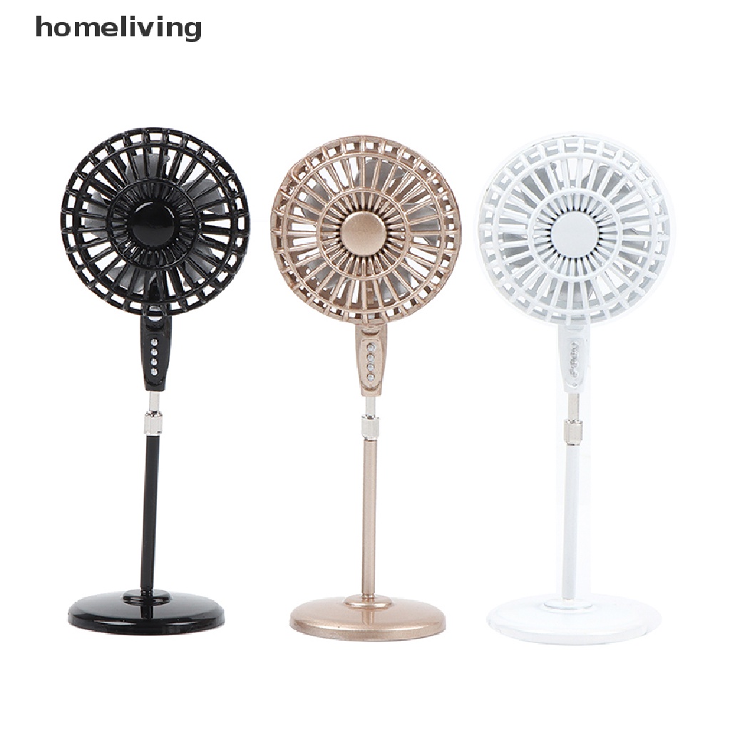 Quạt Mini Bằng Kim Loại Dùng Trang Trí Nhà Búp Bê