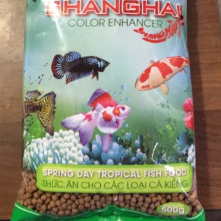 Thức ăn cám cá shanghai giàu dinh dưỡng cho cá kiểng-100gr