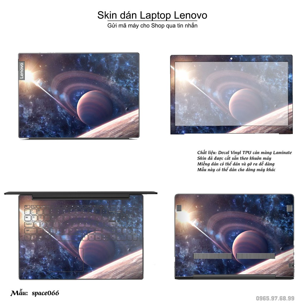 Skin dán Laptop Lenovo in hình không gian nhiều mẫu 11 (inbox mã máy cho Shop)