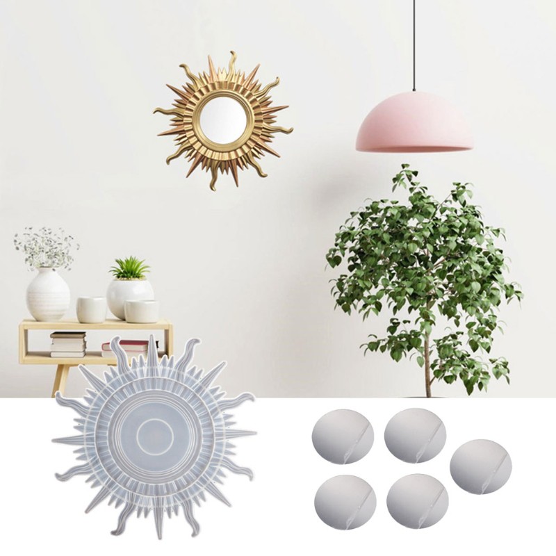 Khuôn Silicon Tạo Hình Mặt Trăng Và Mặt Trời Trang Trí