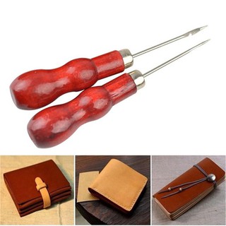 Dùi Đục Lỗ Với Tay Cầm Bằng Gỗ Dùng Để Gia Công Vật Liệu Da diy