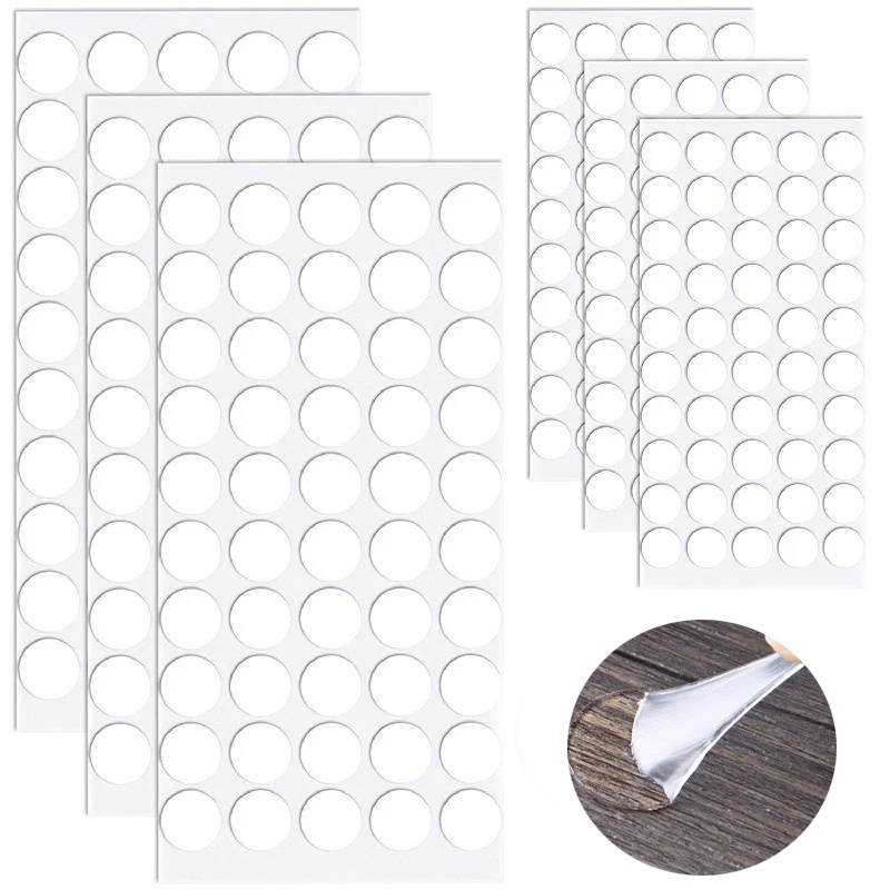 Set 50 Băng Dính Hai Mặt 15/25mm Trong Suốt Không Để Lại Dấu Chống Nước Dùng Trang Trí Nhà Bếp/Phòng Tắm