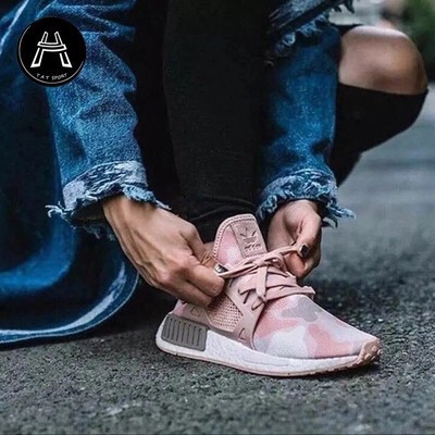 Giày Adidas Clover NMD XR1 Cherry Pink Camo dành cho nữ 【hàng sẵn sàng】