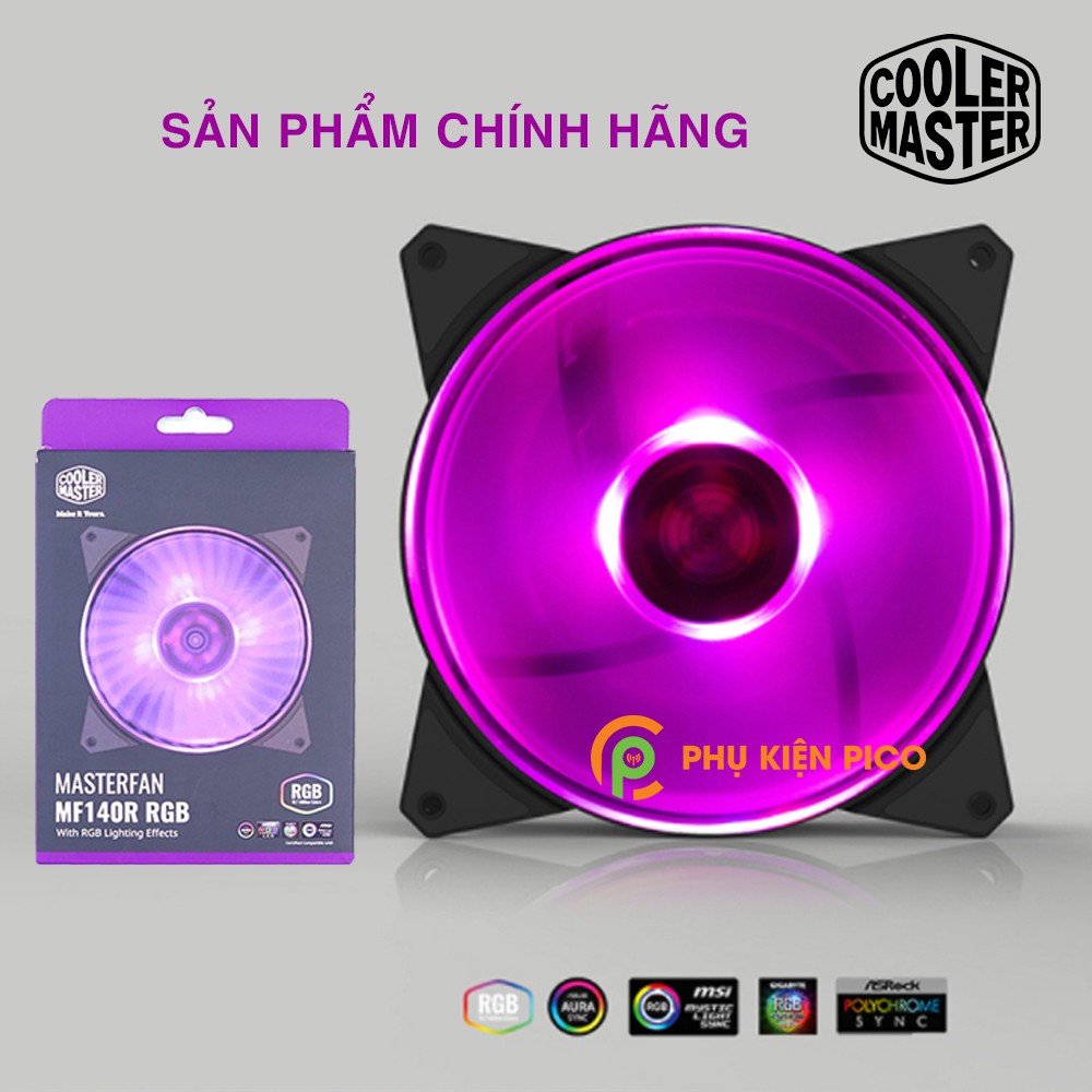 Quạt tản nhiệt case máy tính Cooler Master MasterFan MF140R RGB - Quạt Fan Case 14cm