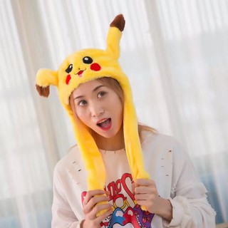 Mũ Pikachu cử động 2 tai (hàng có sẵn)