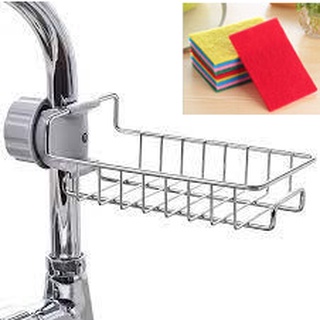 Khay inox đựng đồ gắn vòi nước tặng kèm 1 miếng cước