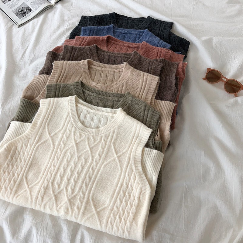 Áo len gile kiểu nhiều màu - ATD11011