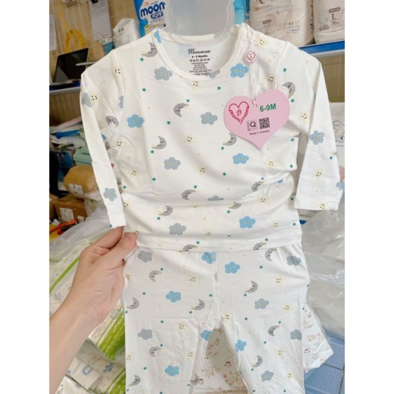 Bộ dài tay cài vai Avaler/Mommom chất sợi tre nhiều mẫu