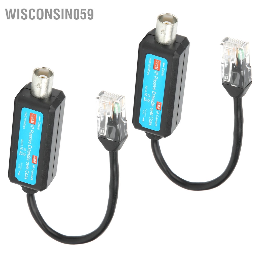 Ghép nối bộ mở rộng thụ động IP qua truyền mạng đồng trục Coax HD 8MP cho máy ảnh web