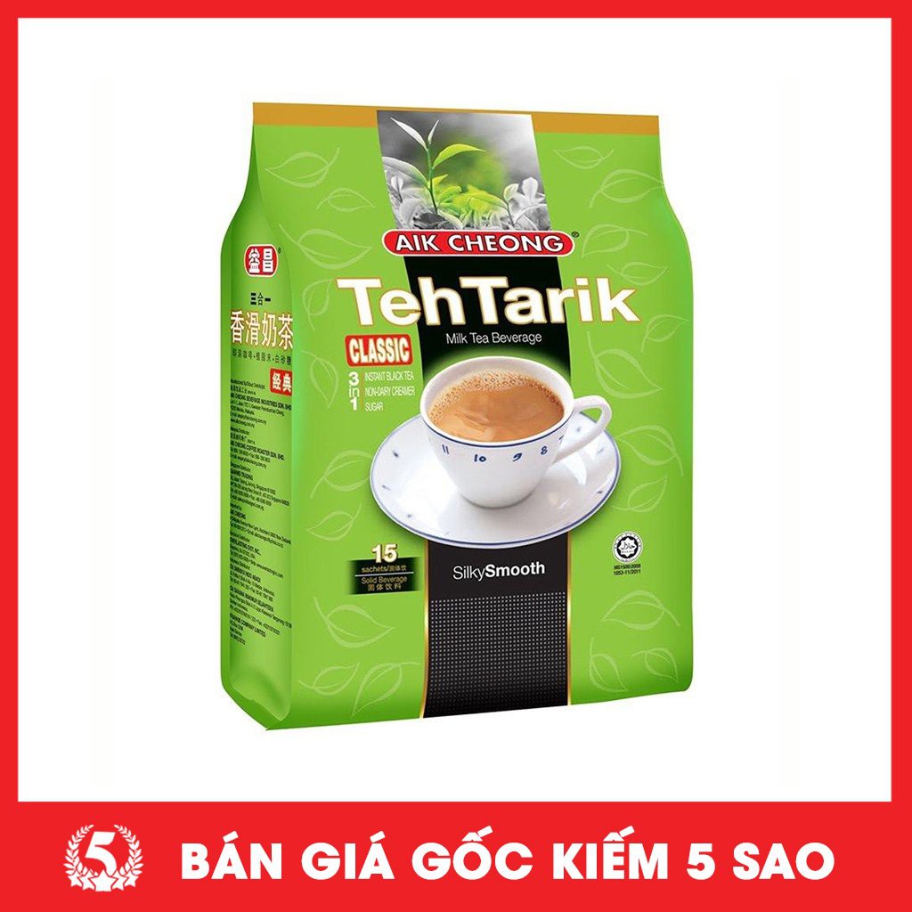 [Mã GROXUAN1 giảm 8% đơn 150K] Trà Sữa Tự Pha Malaysia Teh Tarik Trà Sữa Gói Vị Truyền Thống Hòa Tan 15 Gói x 40g | BigBuy360 - bigbuy360.vn