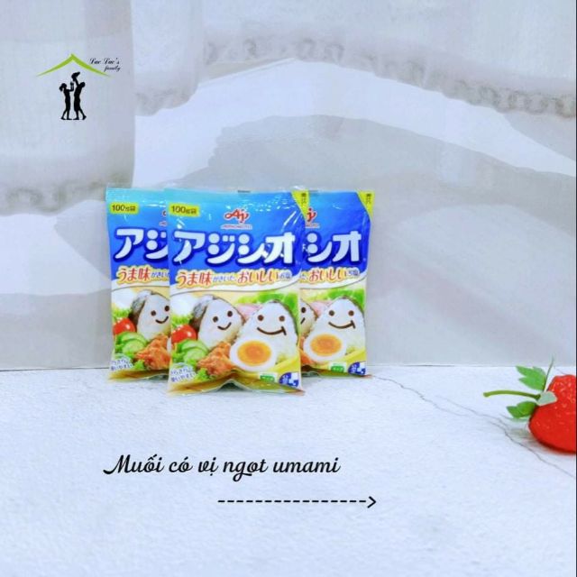 [Ajinomoto] Muối có vị ngọt umami 100gr, giảm mặn cho bé từ 12 tháng tuổi