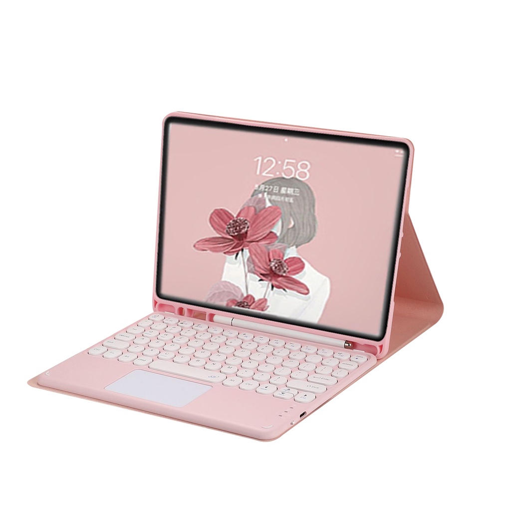 Bàn phím Bluetooth không dây có chuột touchpad Cho tablet táo/ĐT/laptop/Laptop táo nhiều màu sắc- pin 30 ngày dùng