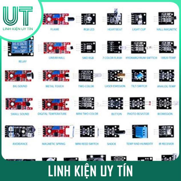 Bộ 37 Cảm Biến Cho Arduino Học Tập Các Loại Cảm Biến