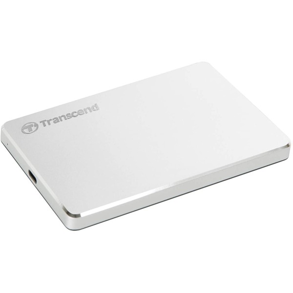 Ổ cứng gắn ngoài 2Tb Transcend C3S EXTRA SLIM (TS2TSJ25C3S) Silver