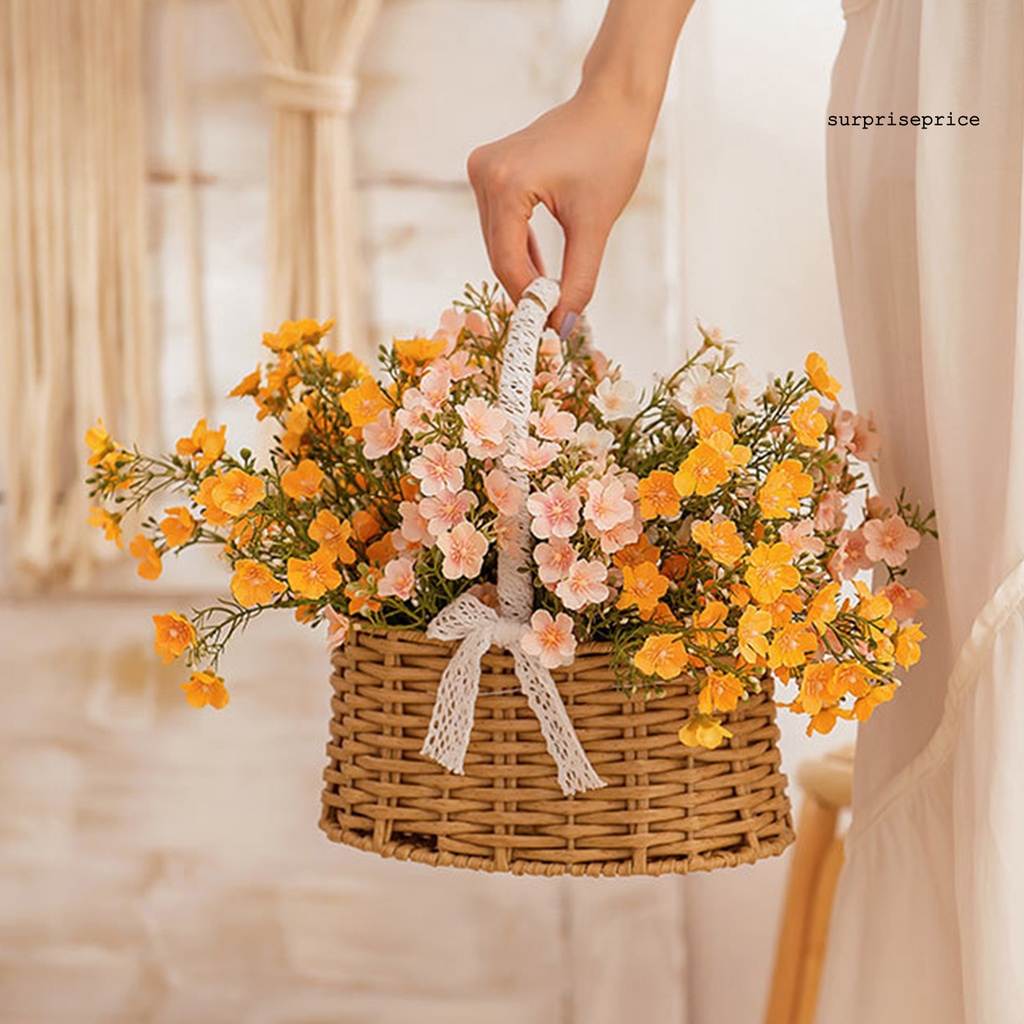 Bó hoa Gypsophila nhân tạo nhiều màu đẹp mắt trang trí bàn tiệc cưới