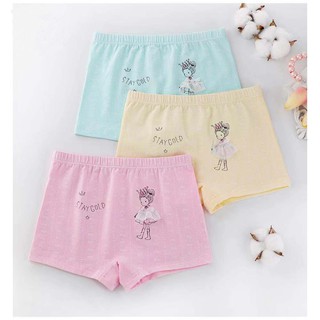 Set 02 quần lót đùi bé gái hình cô bé dễ thương, đồ lót trẻ em, lót đùi
