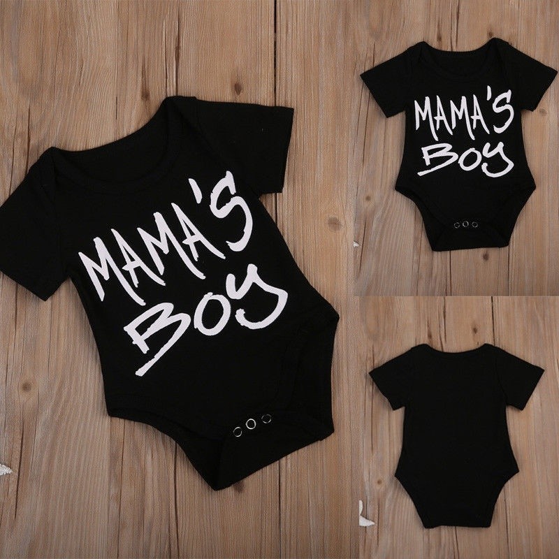 Bộ Áo Liền Quần In Chữ Mama &amp; # 39; S