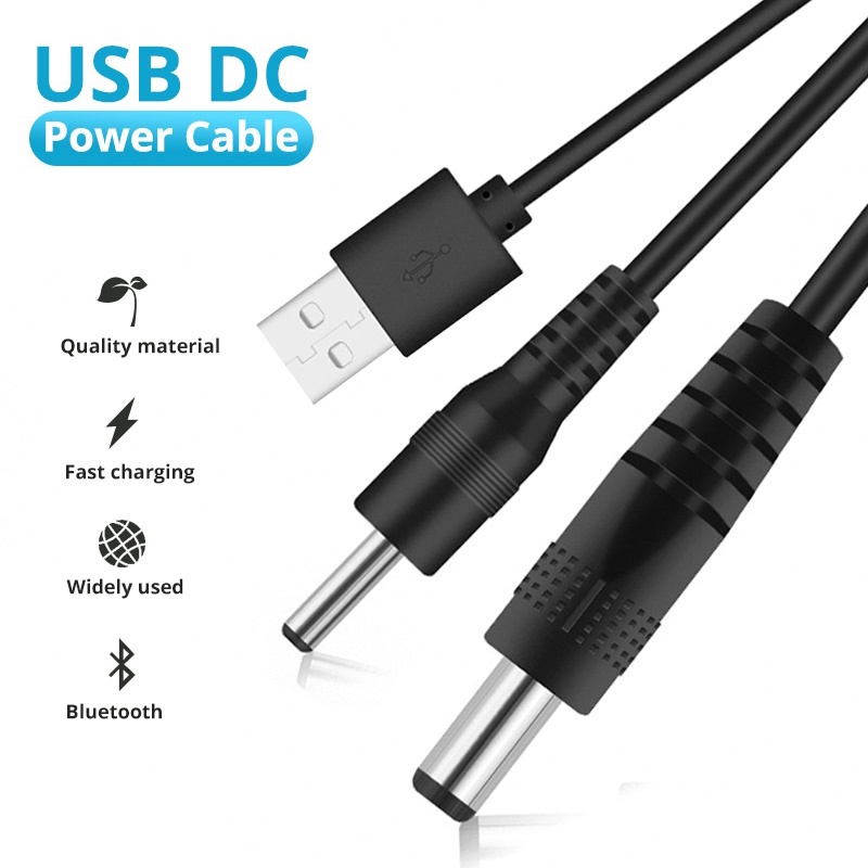 Dây Cáp Nguồn DC Đầu USB 3.5x1.35/5.5x2.1/5.5x2.5/4.0x1.7/2.5x0.7mm Chất Lượng Cao