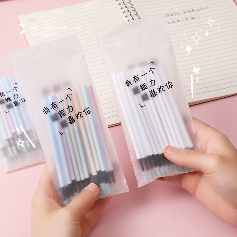 Túi 20 Ngòi Bút Mực Gel 0.5mm Màu Đen Loại Đẹp - Ruột Bút Nội Địa Trung Giá Rẻ Duashop