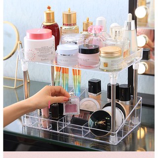 Kệ đựng mỹ phẩm 2 tầng