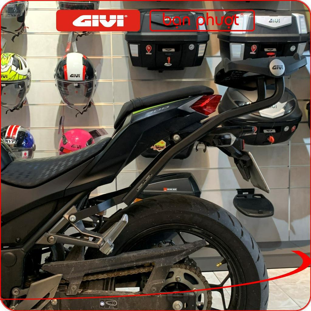 Baga Givi Cho Xe KAWASAKI Z300 - Cảng Trợ Lực GIVI HRV-NINJA250, Z300 - Bạn Phượt