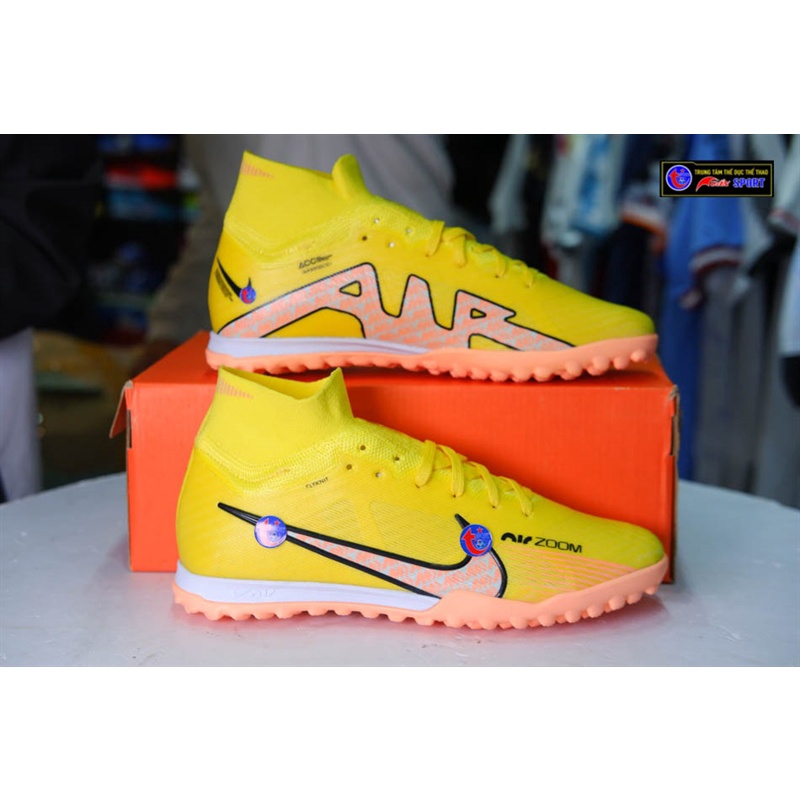 Giày đá bóng Mercurial Superfly IX Elite TF bản cao cấp- vàng(size39-45)