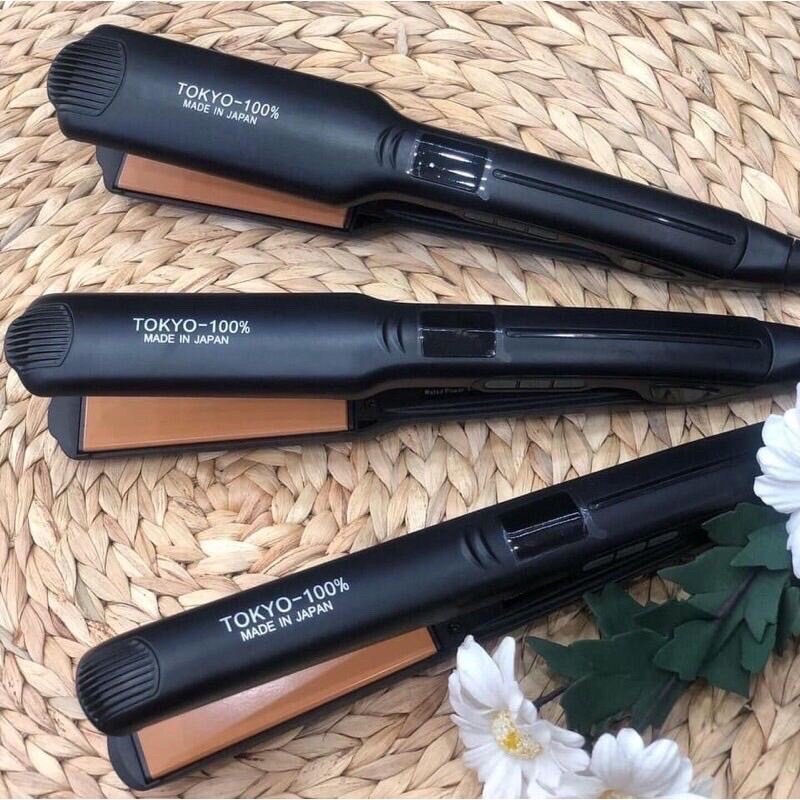 Máy Kẹp Duỗi Tóc Tokyo Nhật Bản Lưỡi Titan Giúp Tóc Thẳng Bóng