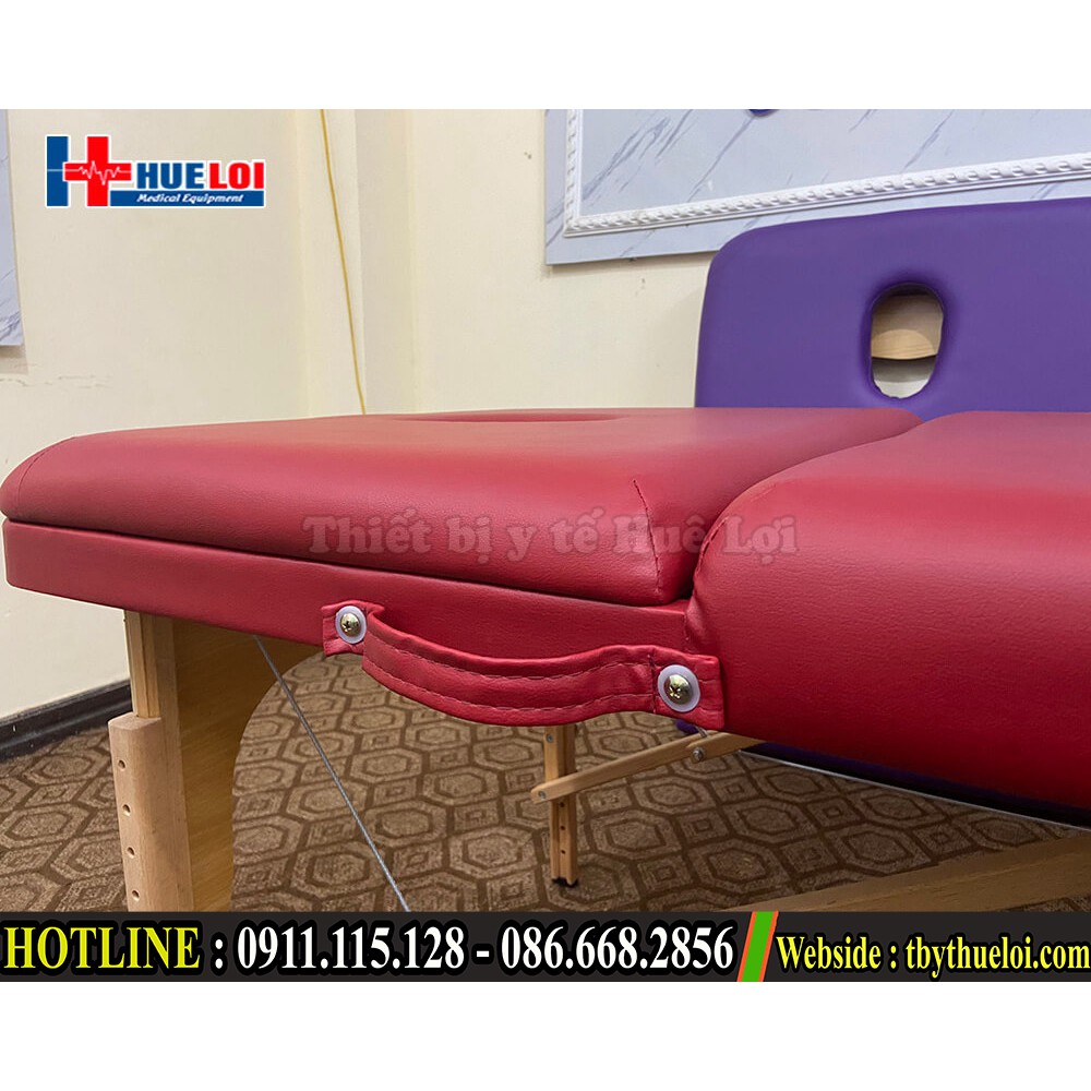 Giường xoa bóp bấm huyệt gấp gọn - Giường massage châm cứu tải trọng 250kg