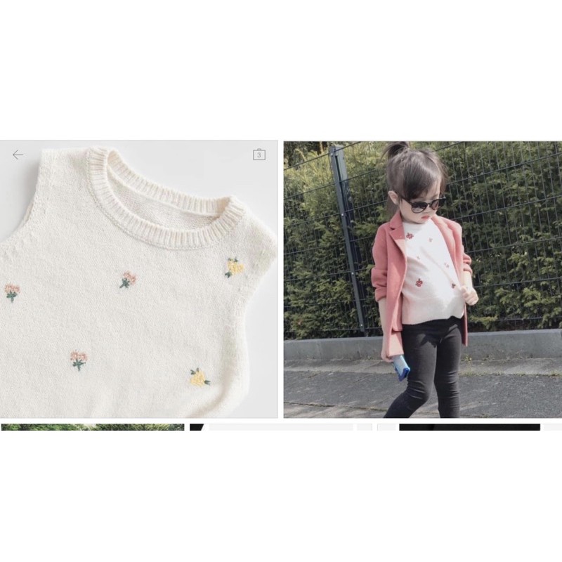 Áo ghile len còn 3-4 4-5