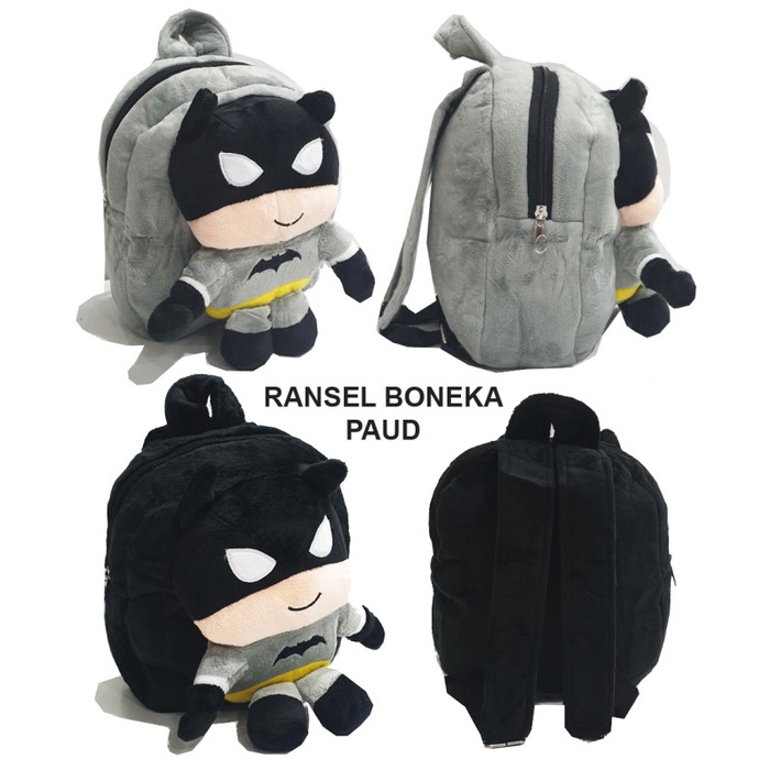 Ba lô đi học màu xám hình Batman cho nam và nữ SD Q6K3